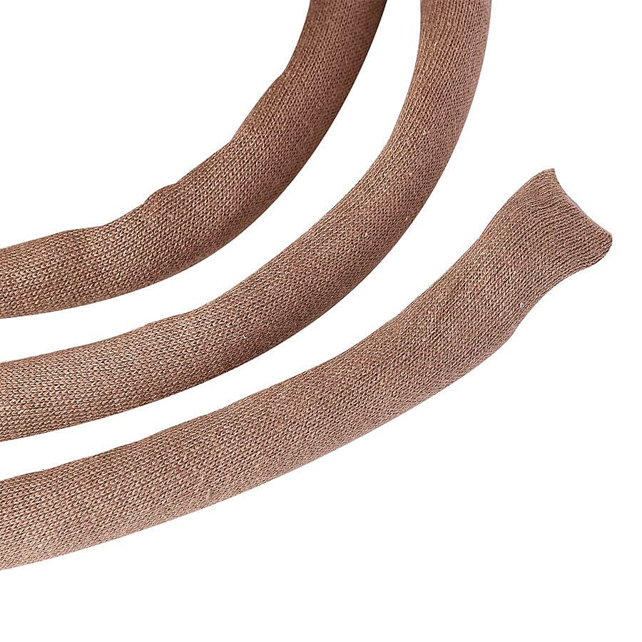 100% Cotton Filled Thick Rope in Brown (760cm)