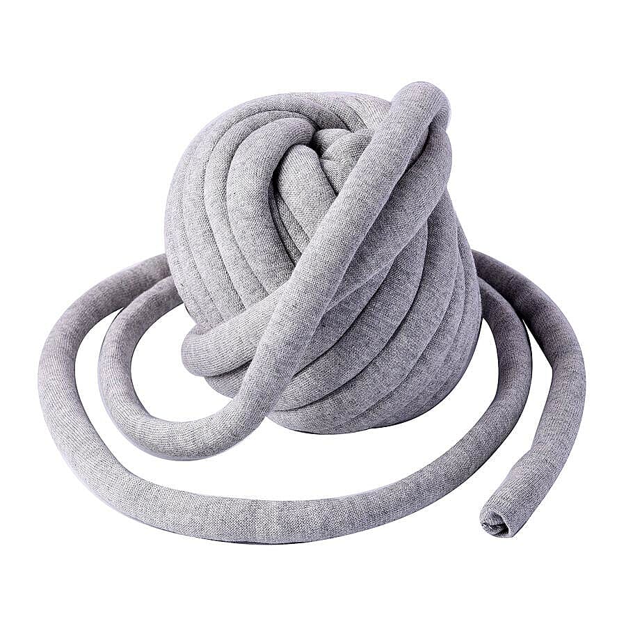 100% Cotton Filled Thick Rope in Grey (760cm)