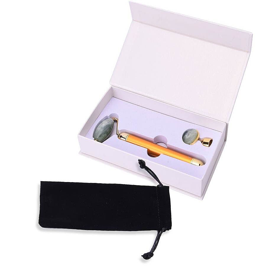 Green Jade Roller (2-In-1) with Vibration