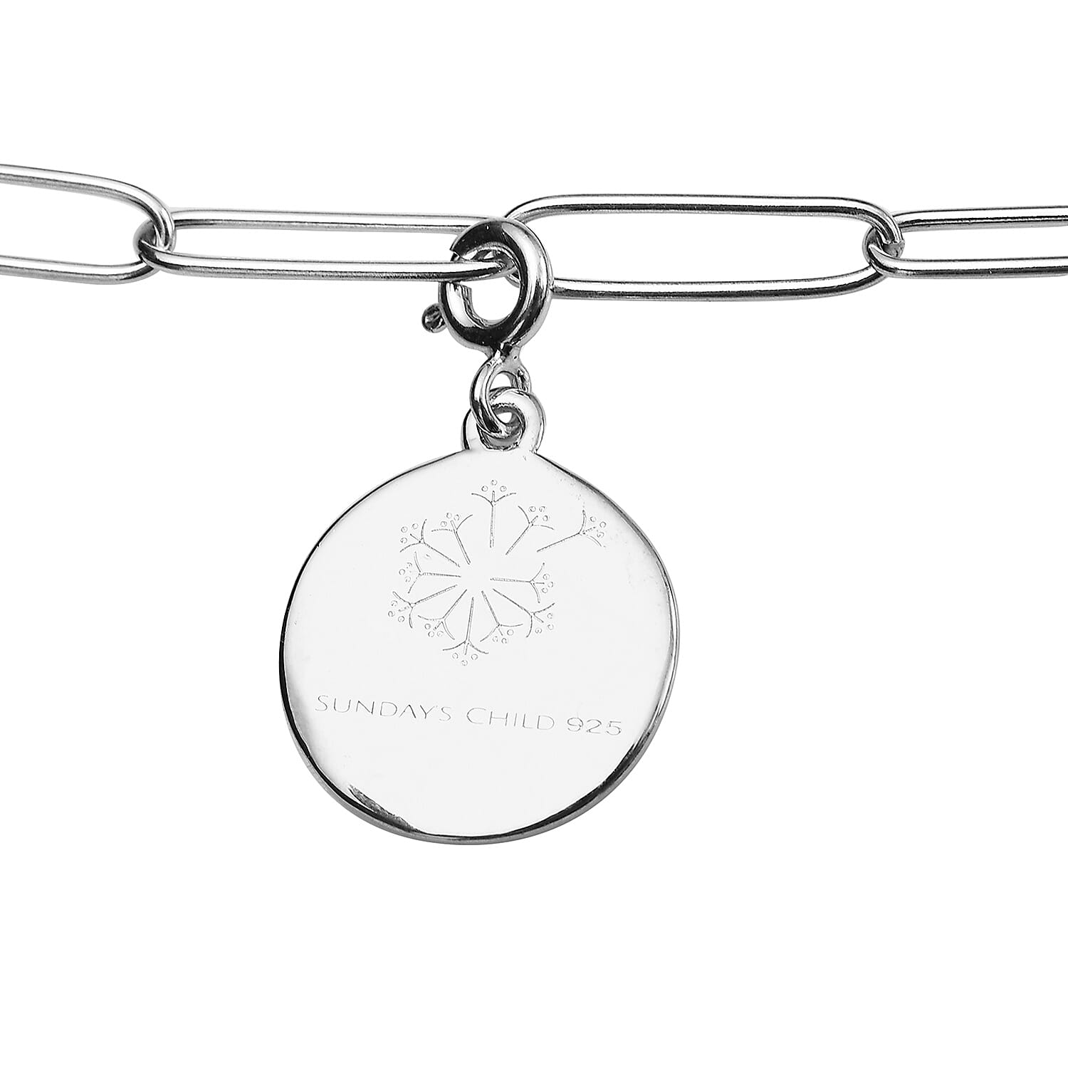 Sundays Child - Freshwater Pearl Necklace (Size 31) with Charm in Sterling Silver