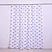 White Waterproof Shower Curtain with Shark Pattern and 12 Hooks (180x180cm)