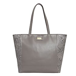 Assots London Animal Print Leather Tote Bag (Size 39x29x10.5cm) - Tan