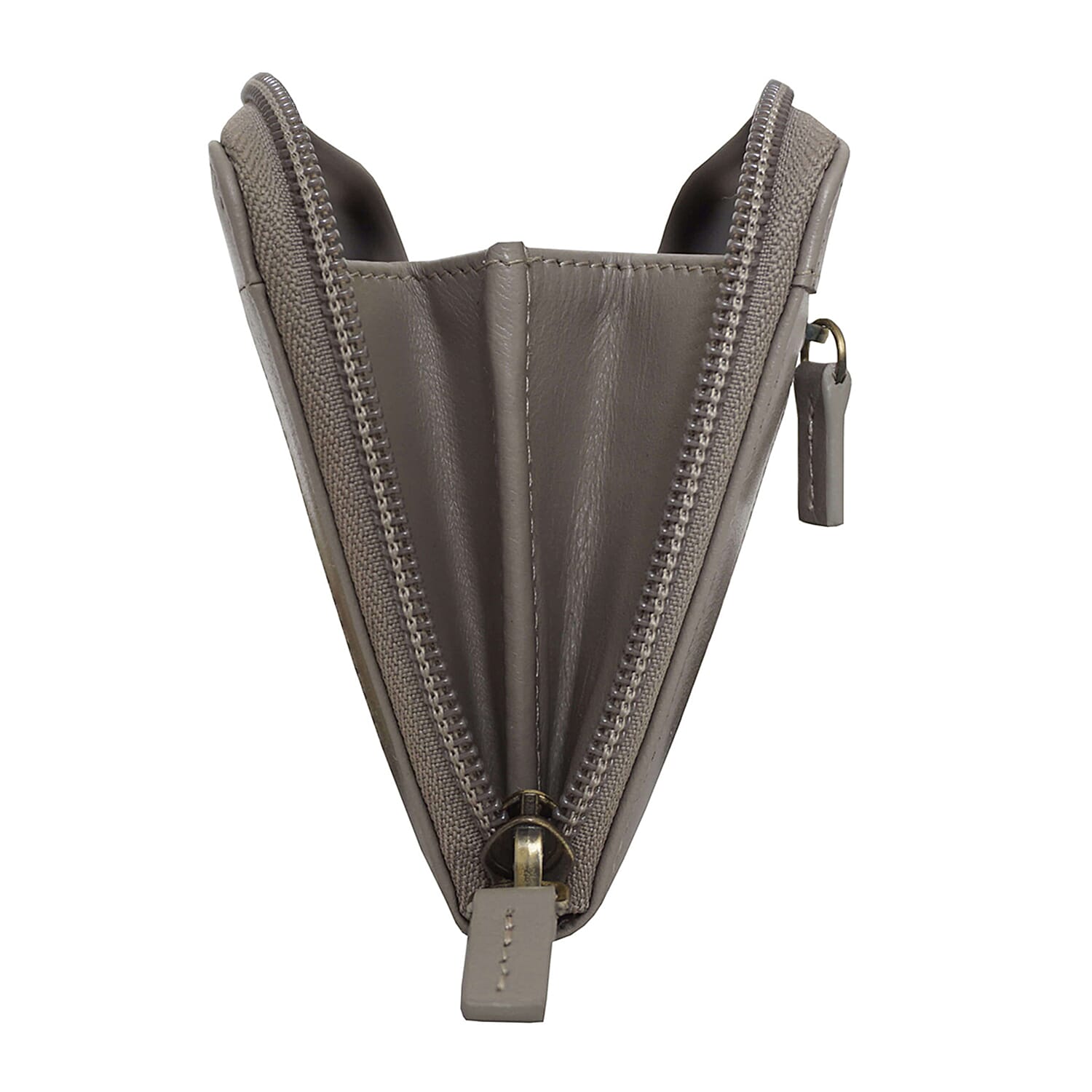 Assots London Animal Print Leather Purse (Size 21x12x2cm) - Grey