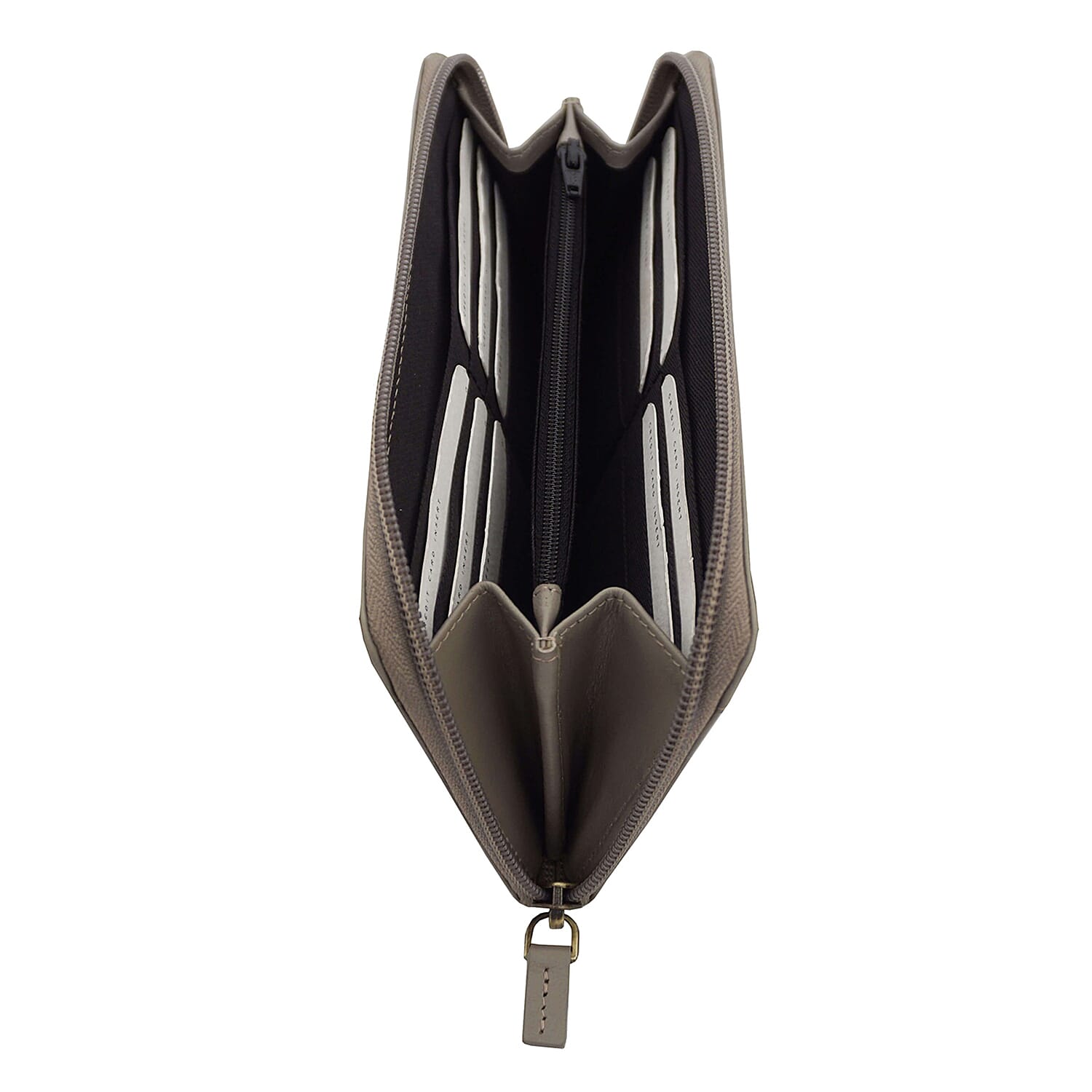 Assots London Animal Print Leather Purse (Size 21x12x2cm) - Grey