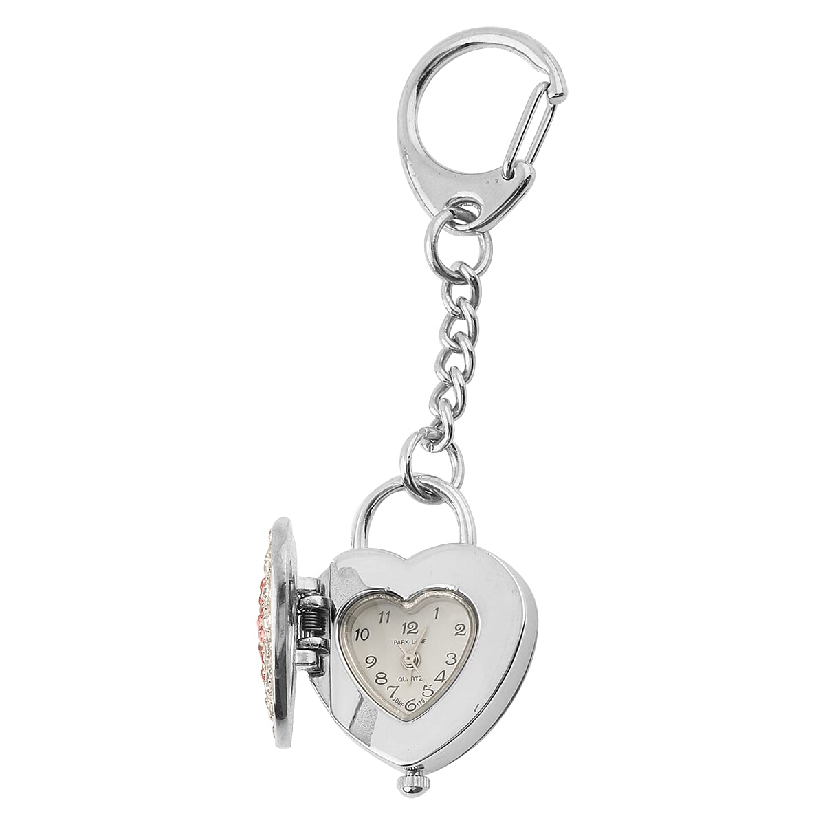 Thomas Calvi - Sparkling Heart Pocket Watch With Chain
