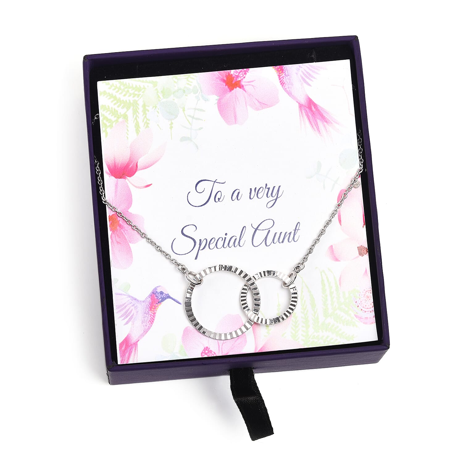 Platinum Overlay Sterling Silver Inter-Loop Necklace (Size 18)