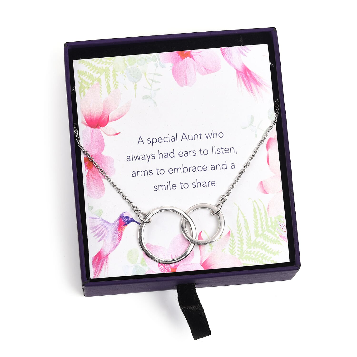 Platinum Overlay Sterling Silver Inter-Loop Necklace (Size 18)