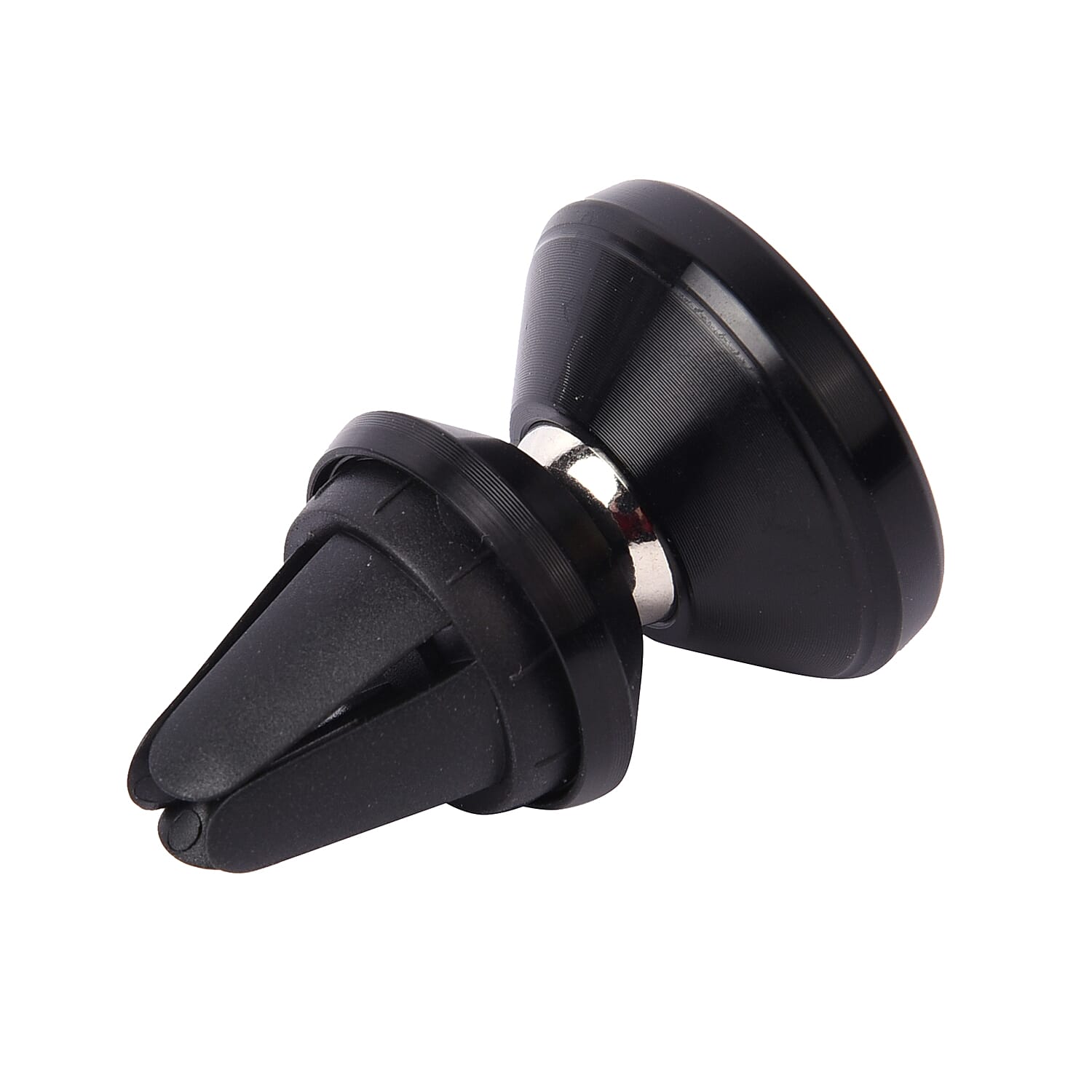 Set of 2 - Mobile Phone 360 Degree Rotatable Magnetic Suction Bracket (Size 5x3x3 cm) - Black