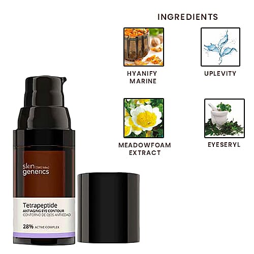 Skin Generics- Eye Contour Serum Anti Dark Circles Anti-Wrinkles Tetrapeptide 30% Active Complex 20ml