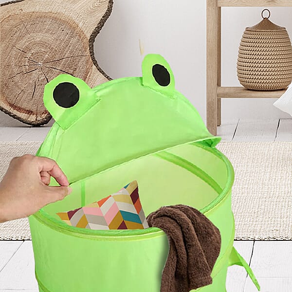 Set of 2 Cute Dog Cartoon Animal Folding Basket in Blue (38x58cm)