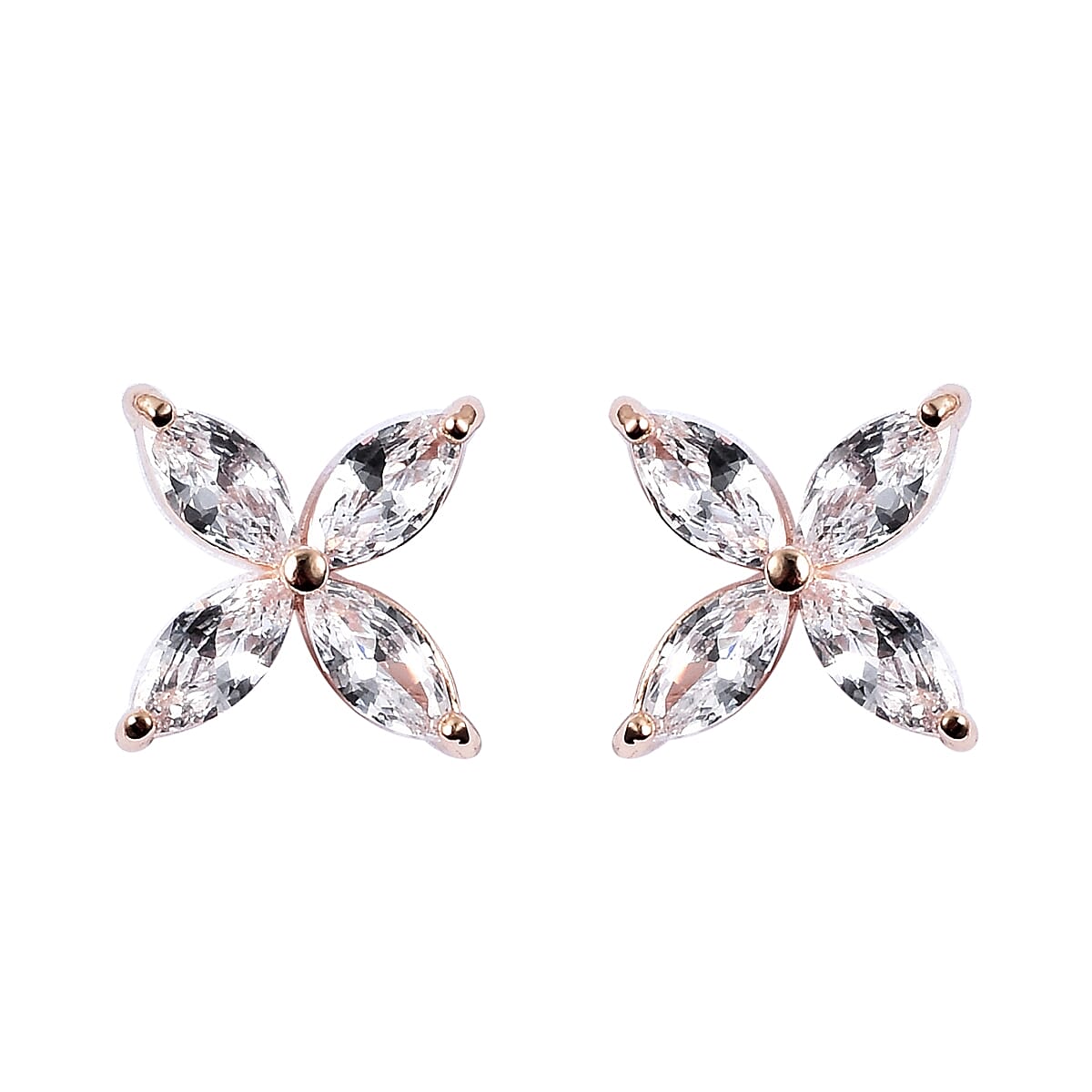 Simulated Diamond Ear Cuff and Studs