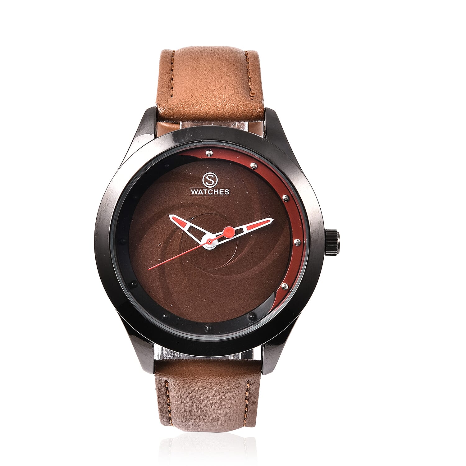 STRADA Japanese Movement Watch with Coffee Strap