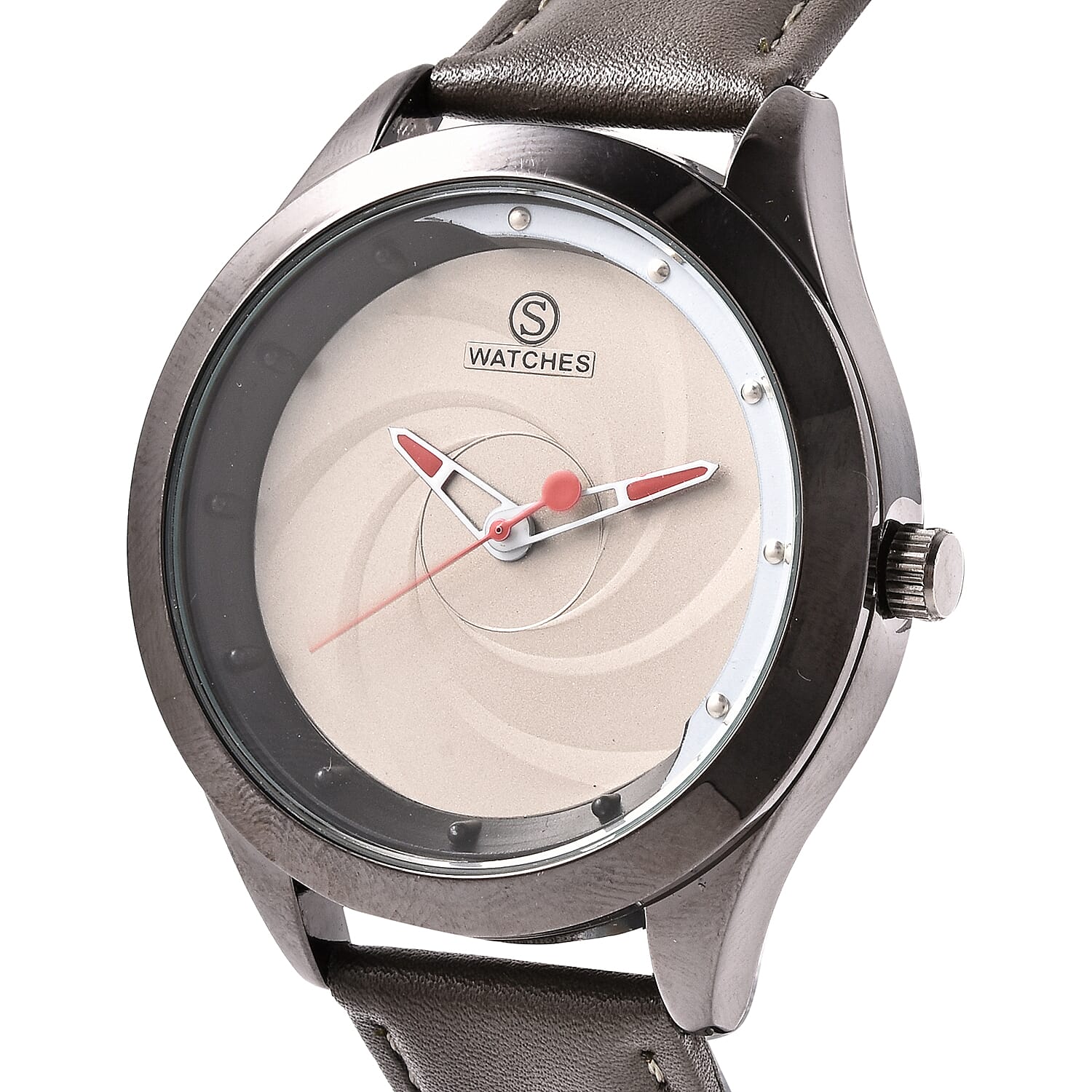 STRADA Japanese Movement Watch with Dark Grey Strap