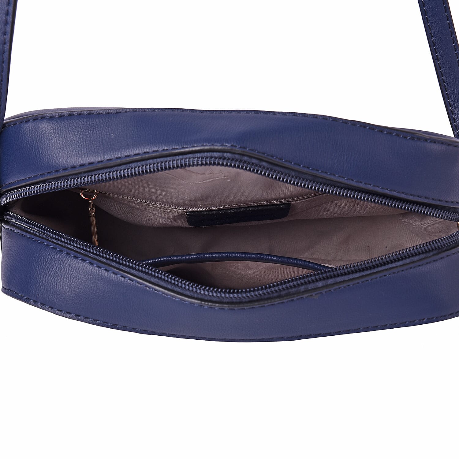 LOCK SOUL Colour Block Pattern Crossbody Bag - Black, White and Navy