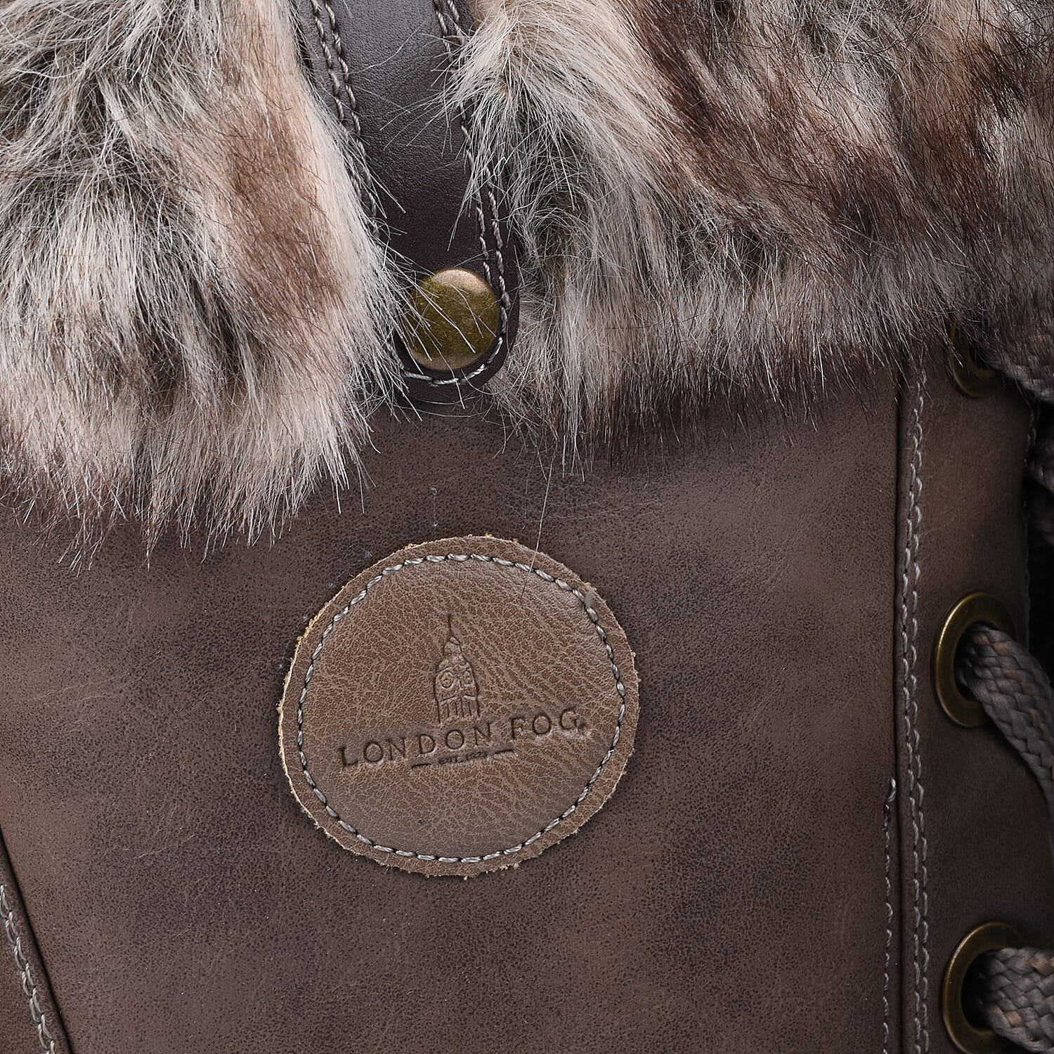 London Fog Womens Winter Boots - Brown and Cognac (Size 7)