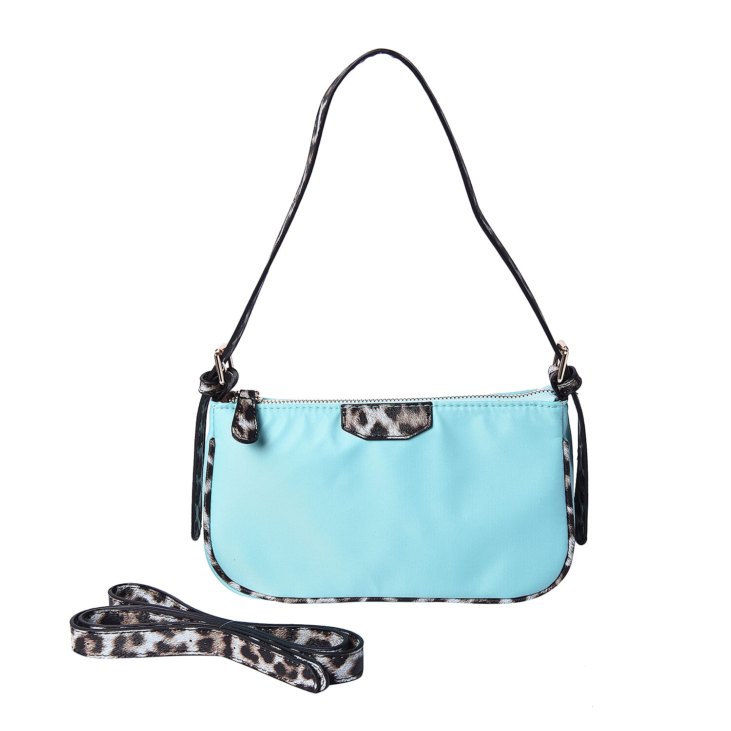 Hobo Bag Color Mint blue Size Profile Hobo bag  Wall (exterior) Nylon Lining (Interior) polyester  Pockets (exterior) zipped-1 Pockets (interior) zipped-1 slip-1 Measurement 