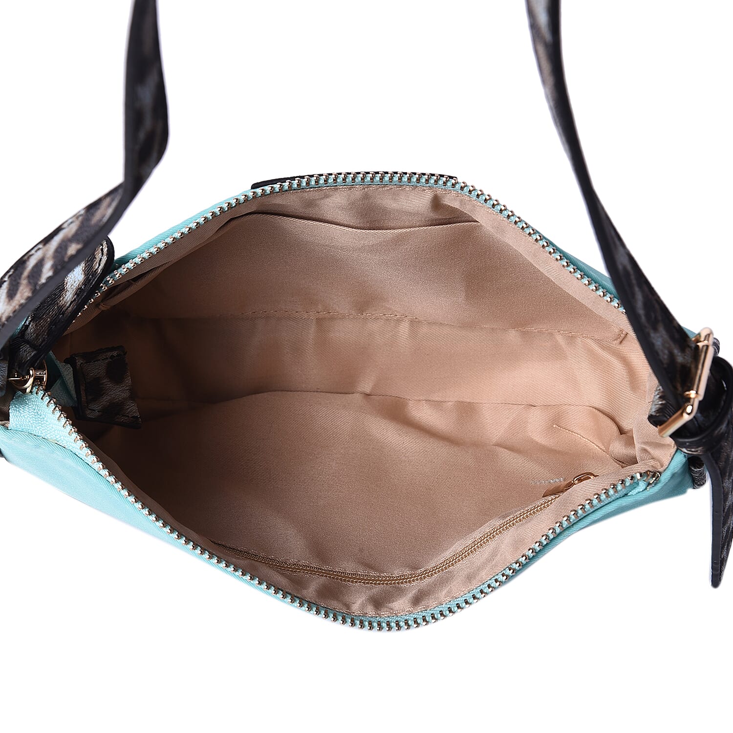 Hobo Bag Color Mint blue Size Profile Hobo bag  Wall (exterior) Nylon Lining (Interior) polyester  Pockets (exterior) zipped-1 Pockets (interior) zipped-1 slip-1 Measurement 