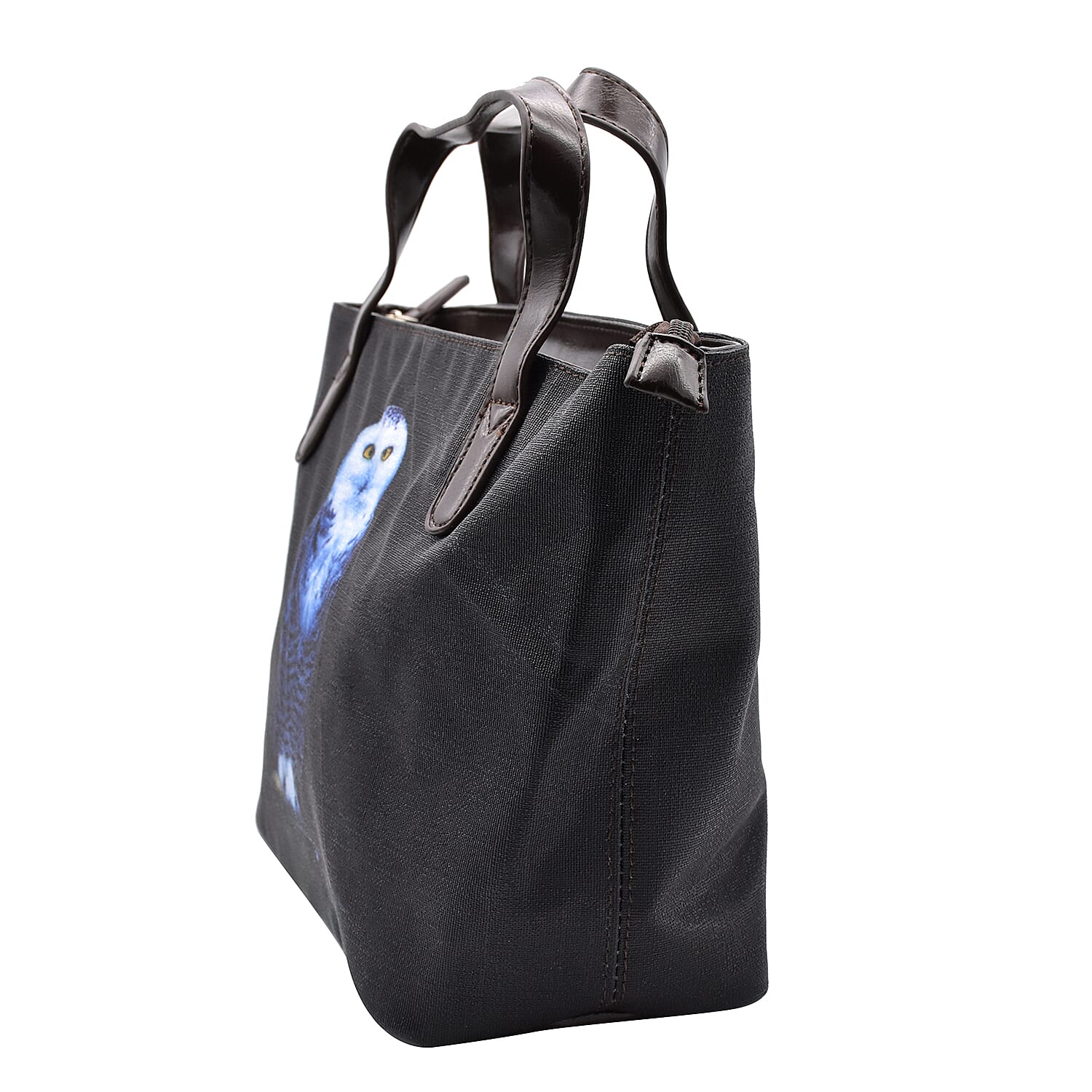 Thomas Calvi Owl Print Hand Bag (Size 39x14x23cm) - Black