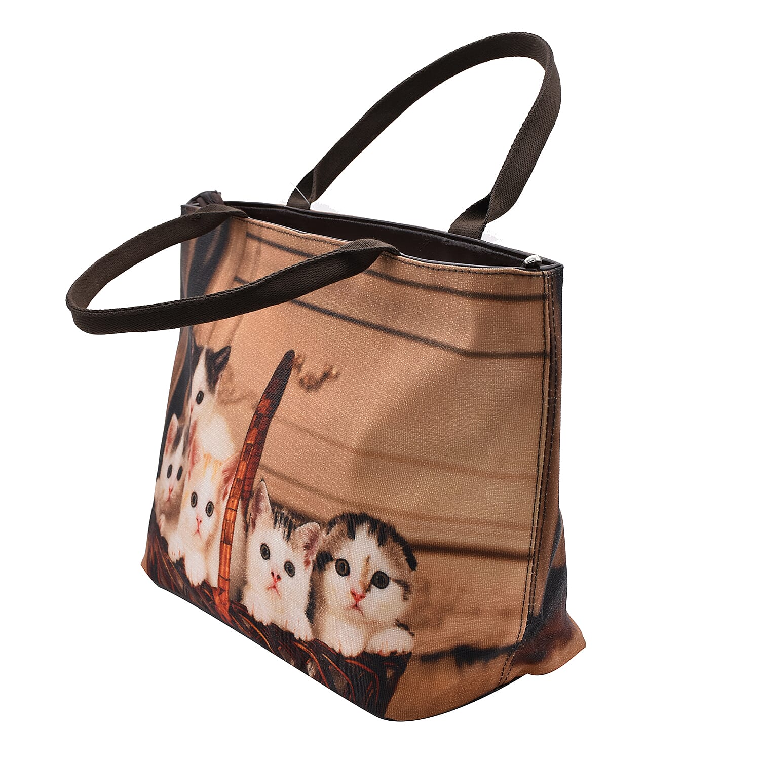 Thomas Calvi Owl Print Hand Bag (Size 39x14x23cm) - Black