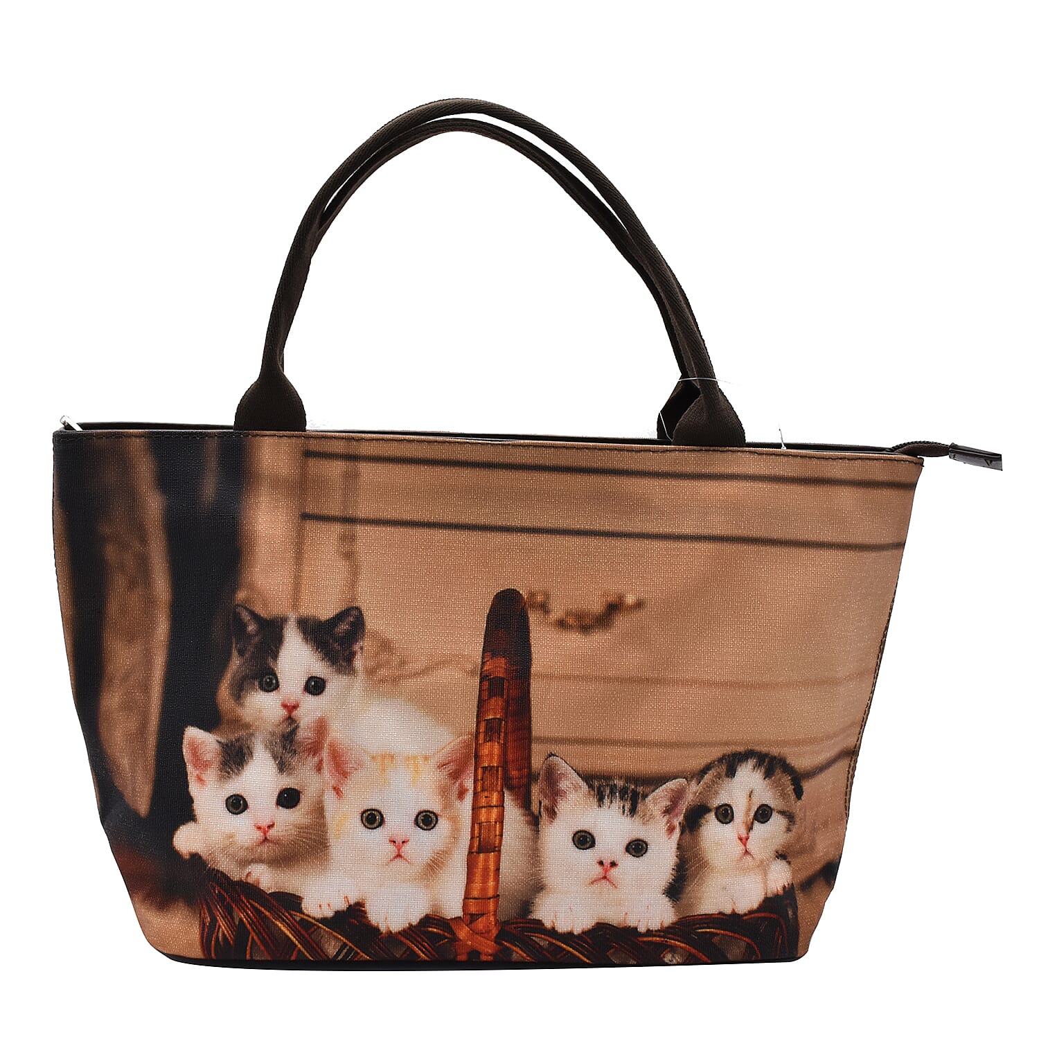 Thomas Calvi Owl Print Hand Bag (Size 39x14x23cm) - Black