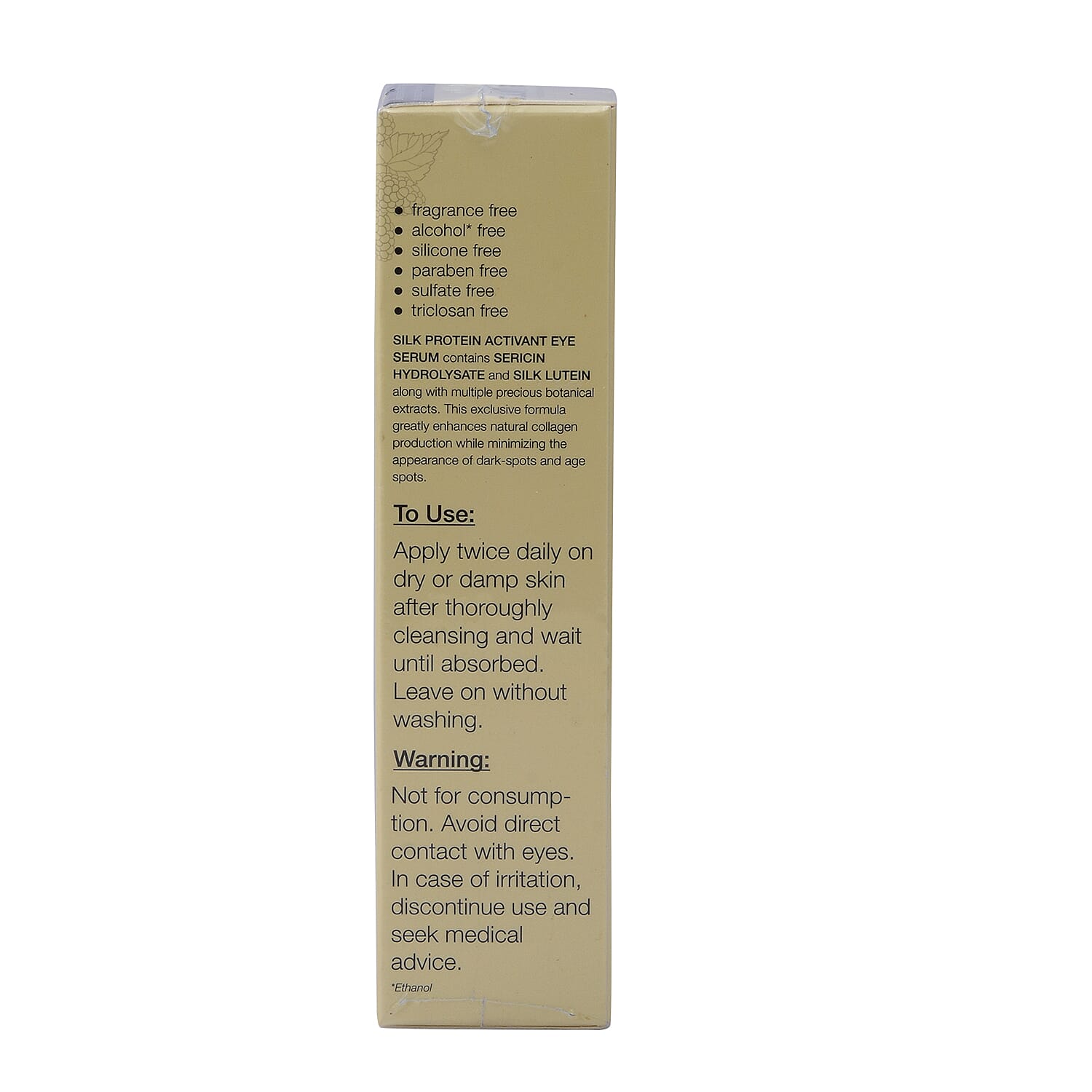 ZILKOLIG Sericulture Inspired Pure Silk Concentrate Protein Activant Eye Serum 15ml