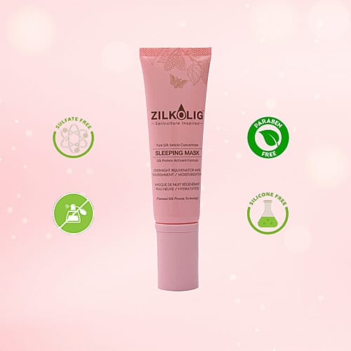 ZILKOLIG Sericulture Inspired Pure Silk Sericin Concentrate Sleeping Mask Cream 50ml
