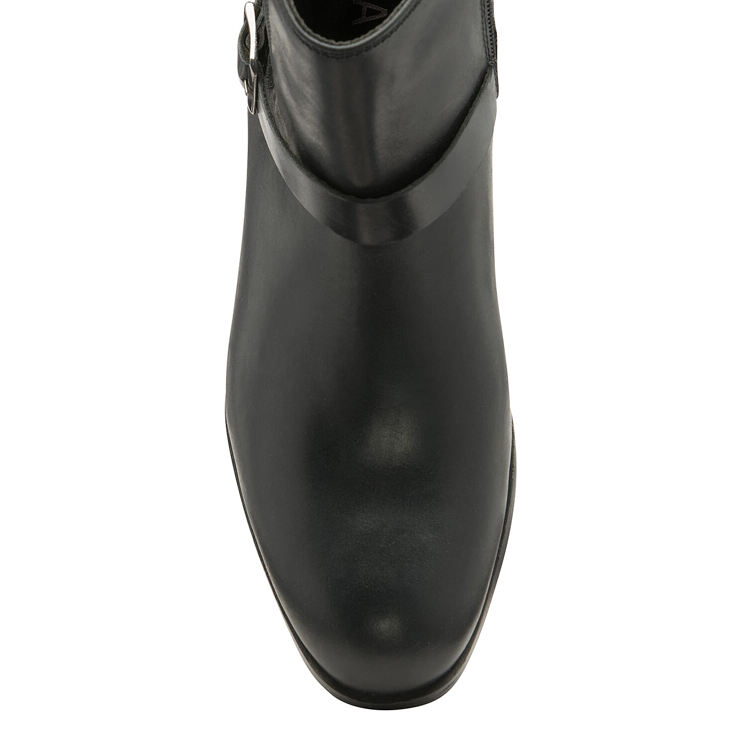 Ravel Kingsley Gusset Ankle Boot with Buckled Strap (Size 3) - Black