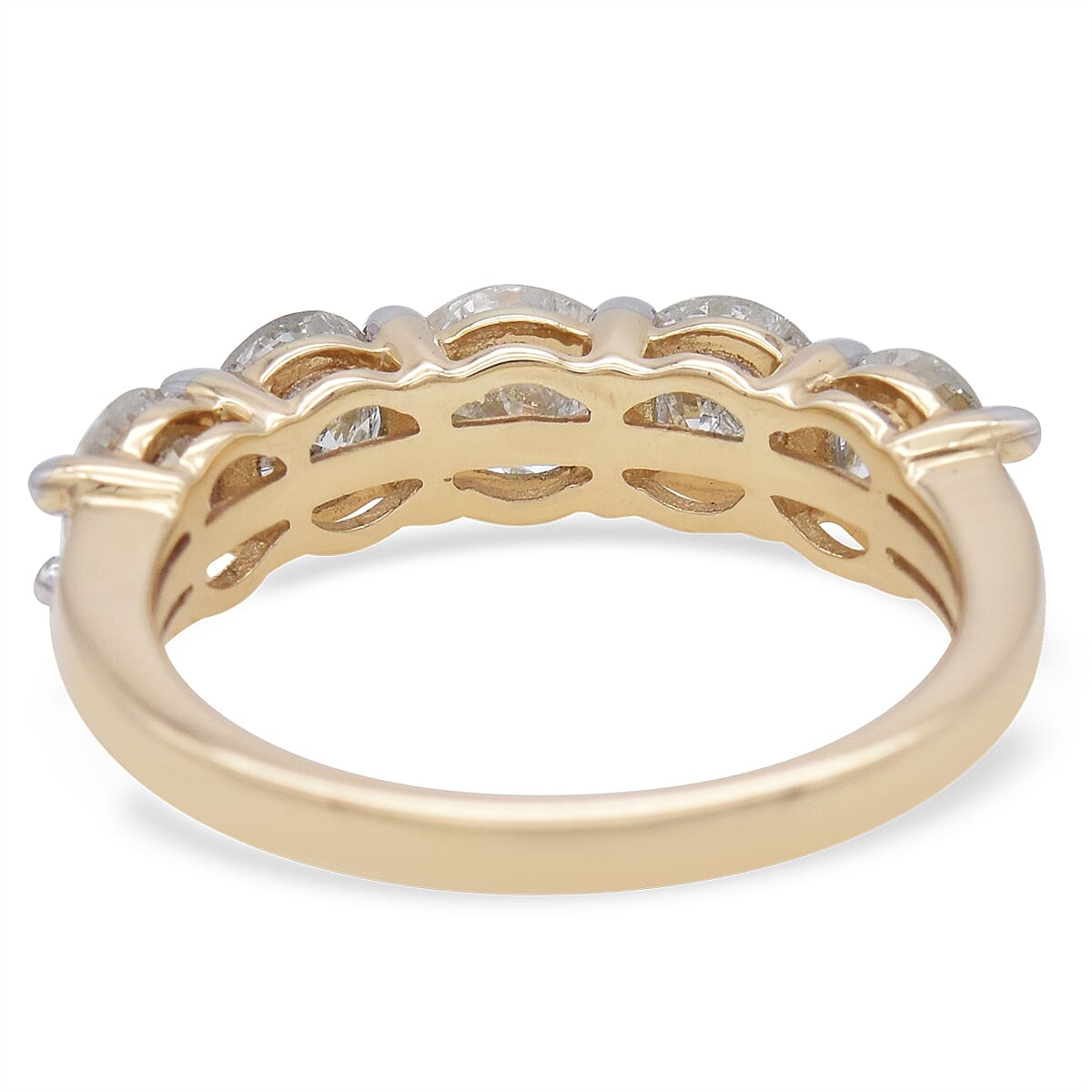 NY Close Out 14K Yellow Gold Natural White Natural Diamond (I1-I2-G-H) Ring 1.75 Ct.