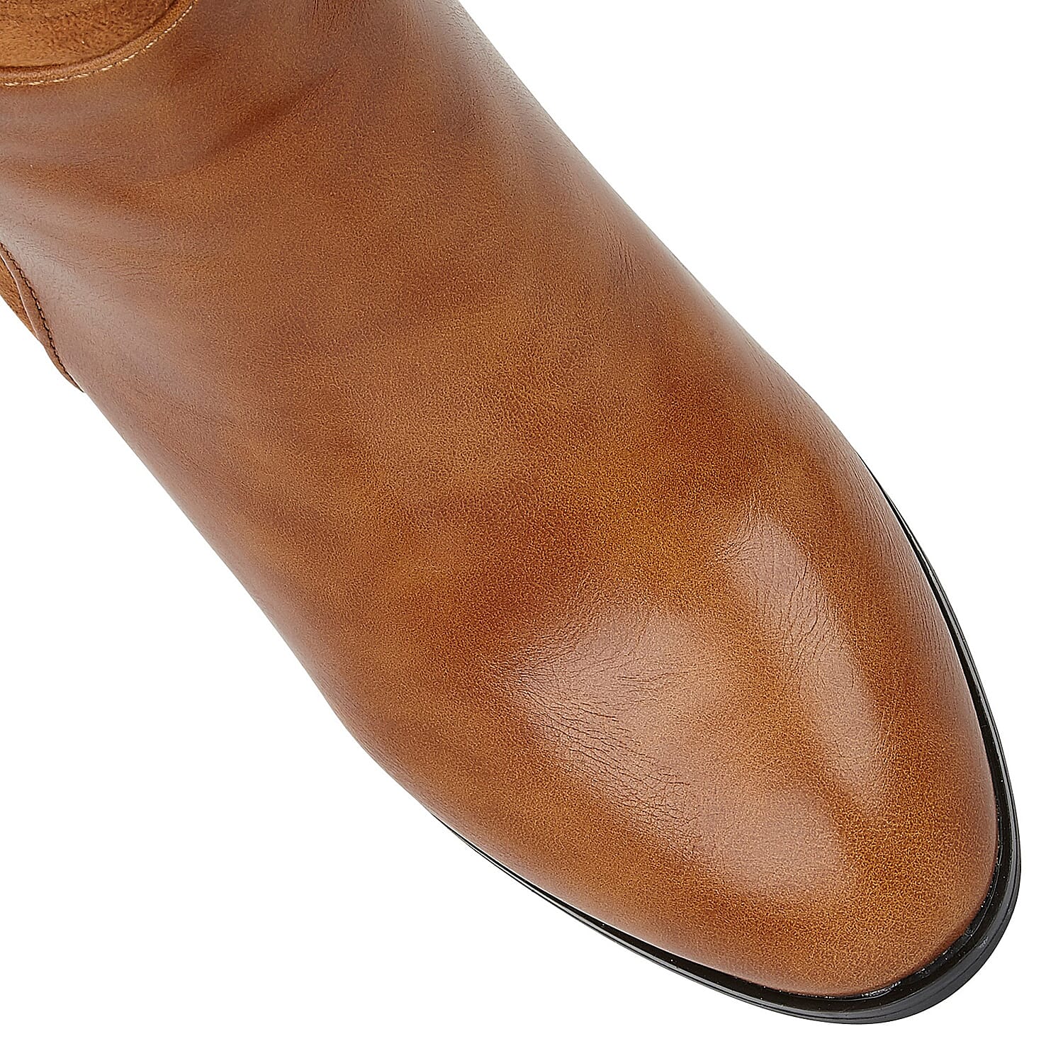 Lotus Black & Leopard-Print Greeve Ankle Boots