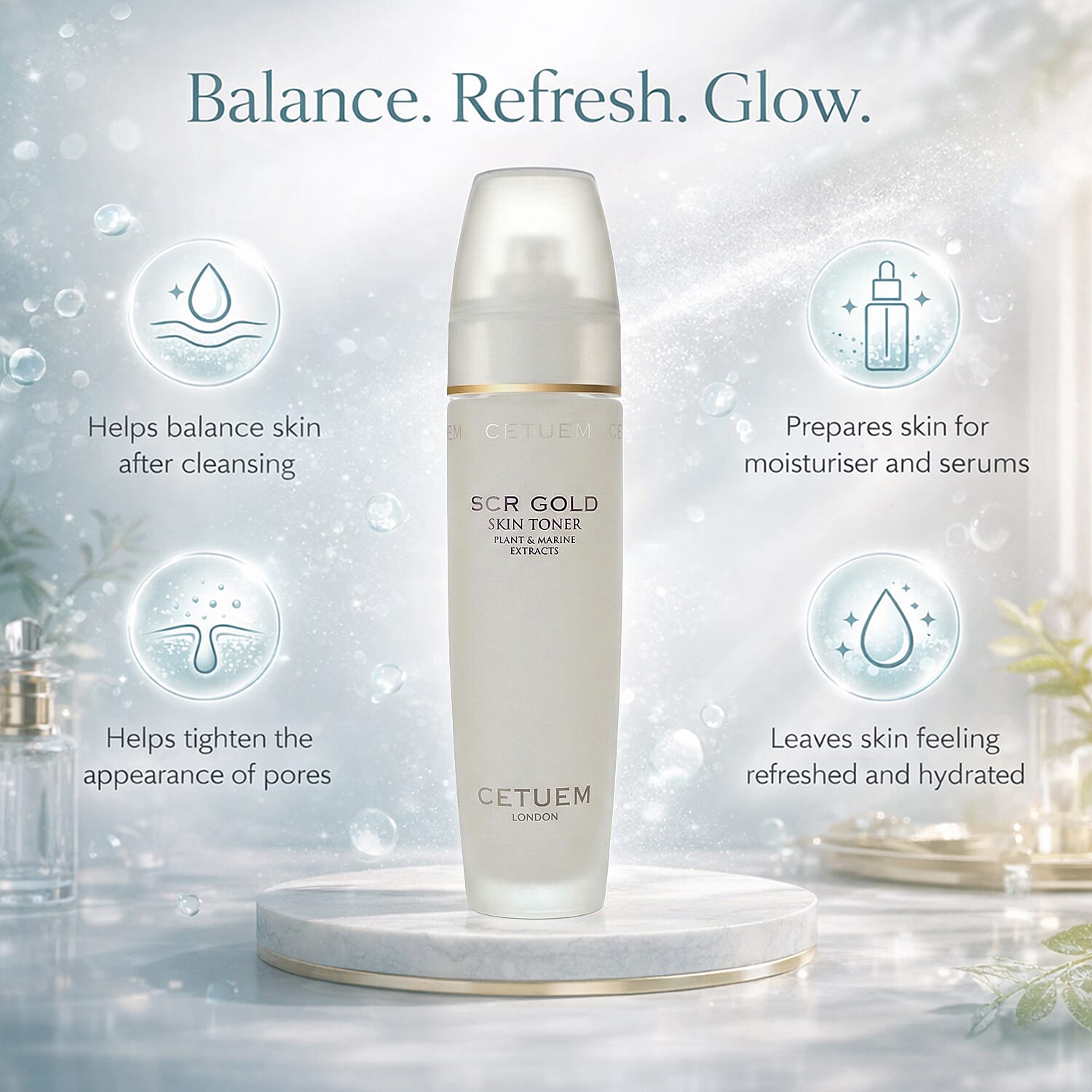 Cetuem- Illuminating Skin Cleanser - 100ml (With Illuminating Skin Toner - 100ml )