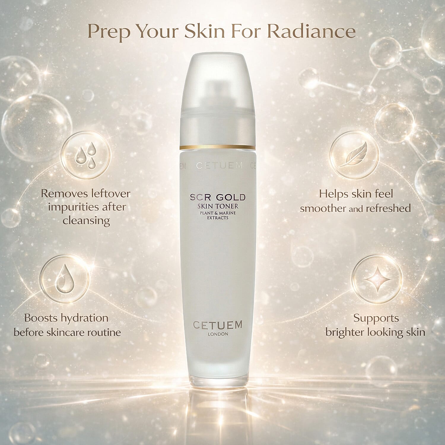 Cetuem- Illuminating Skin Cleanser - 100ml (With Illuminating Skin Toner - 100ml )