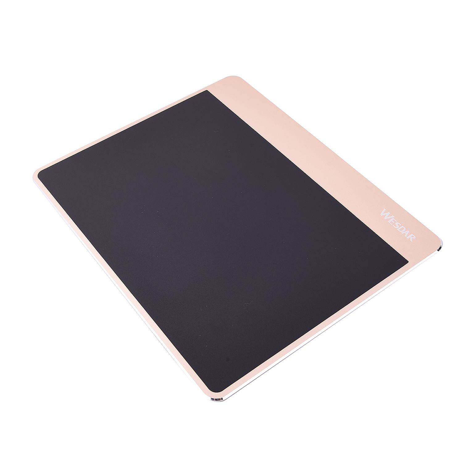 Wesdar Full Aluminum Mouse Pad with Anti Slip Rubber Back - Silver Colour