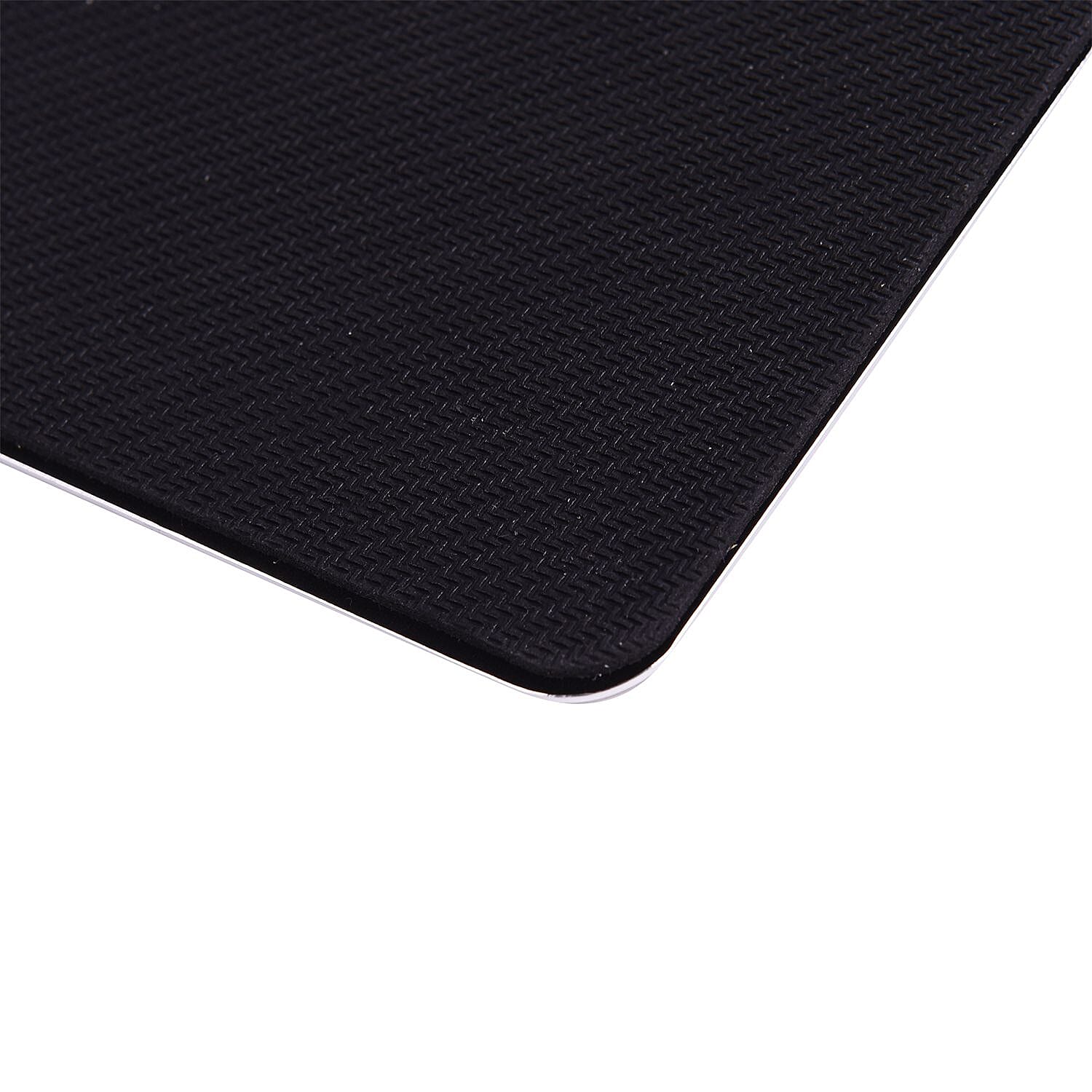 Wesdar Full Aluminum Mouse Pad with Anti Slip Rubber Back - Silver Colour