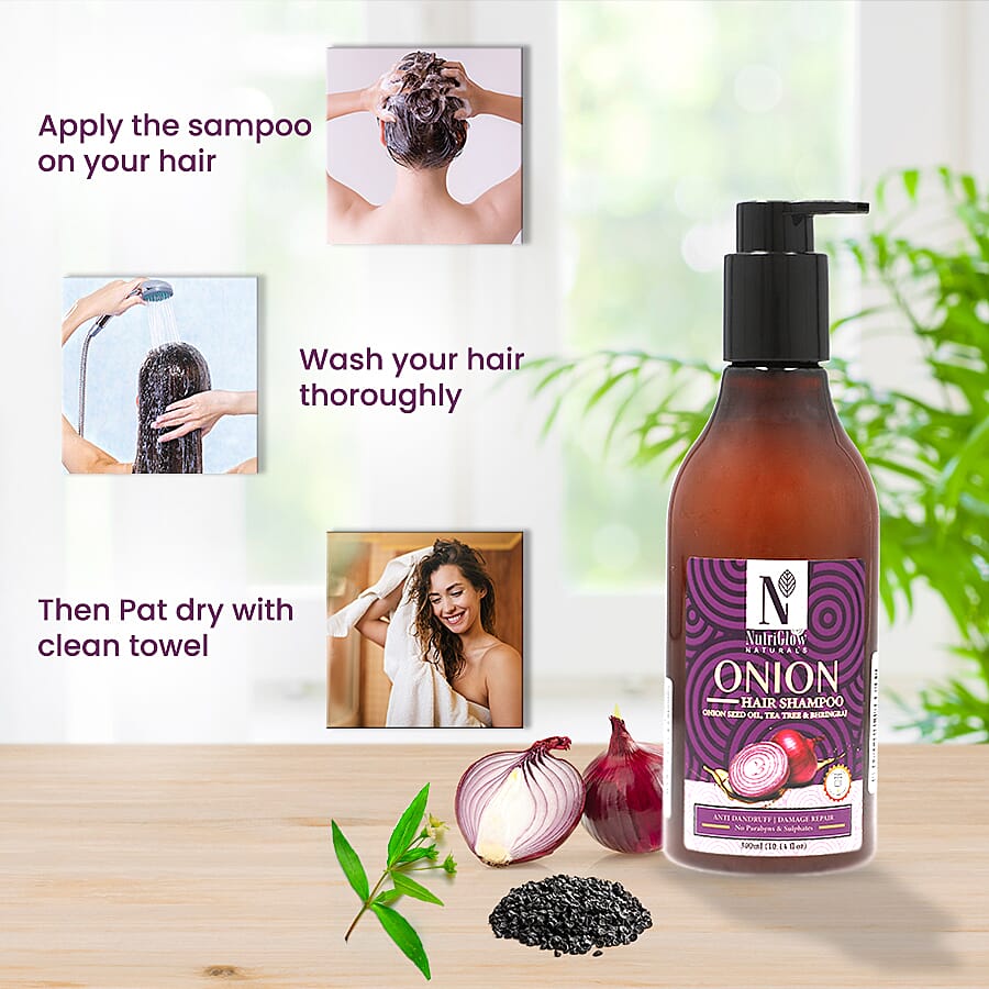 NutriGlow Naturals - Onion Hair Shampoo - 300ml