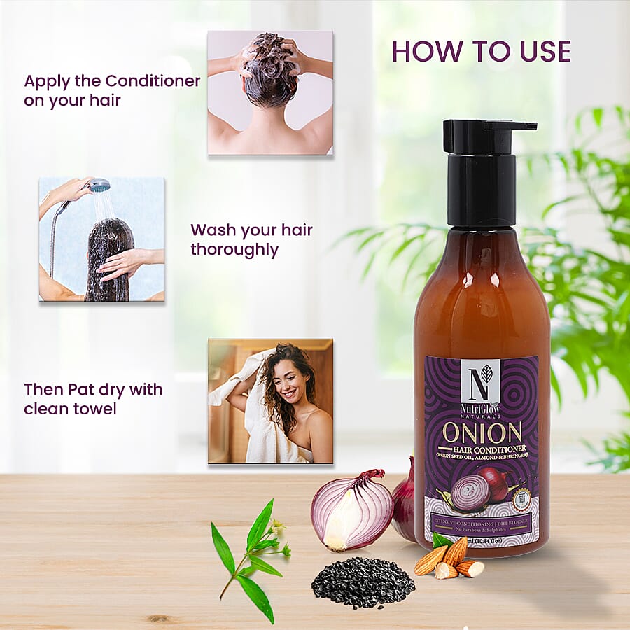 NutriGlow Naturals - Onion Hair Conditioner - 300ml