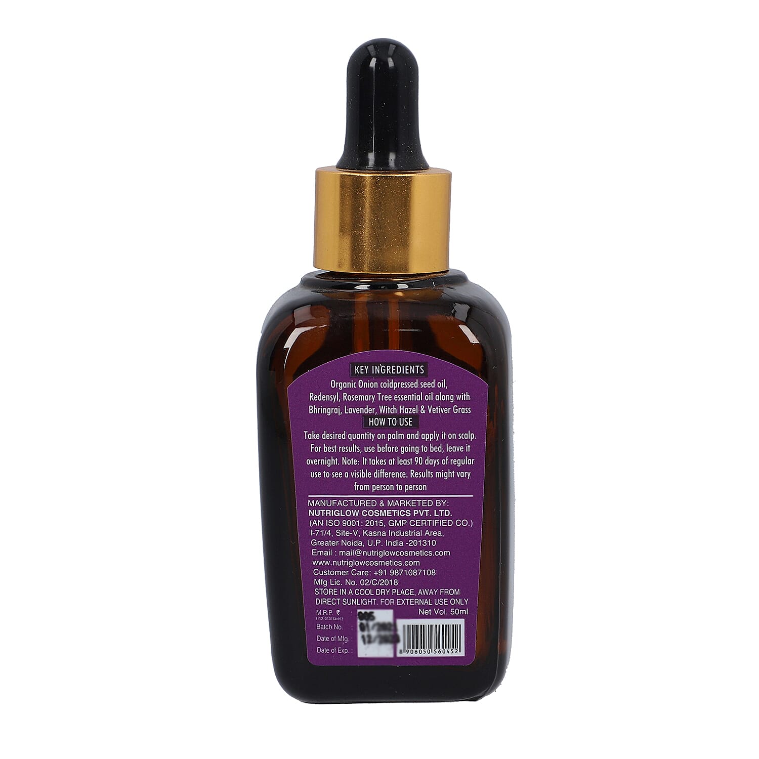 NutriGlow Naturals - Onion Hair Re-Growth Booster Serum - 50ml