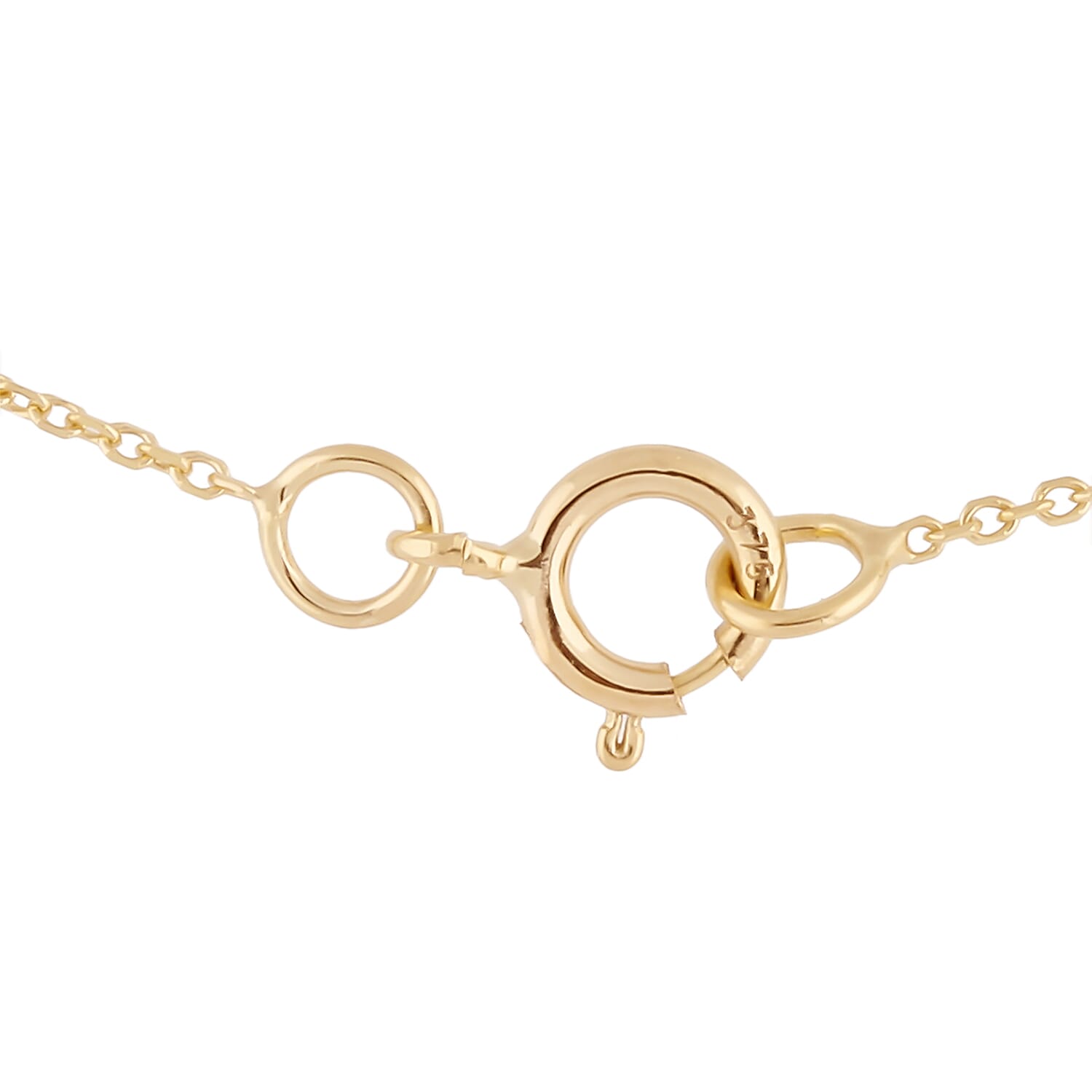 Hatton Garden Close Out - 9K Yellow Gold Initial J Necklace (Size 15 with 2 Inch Extender)