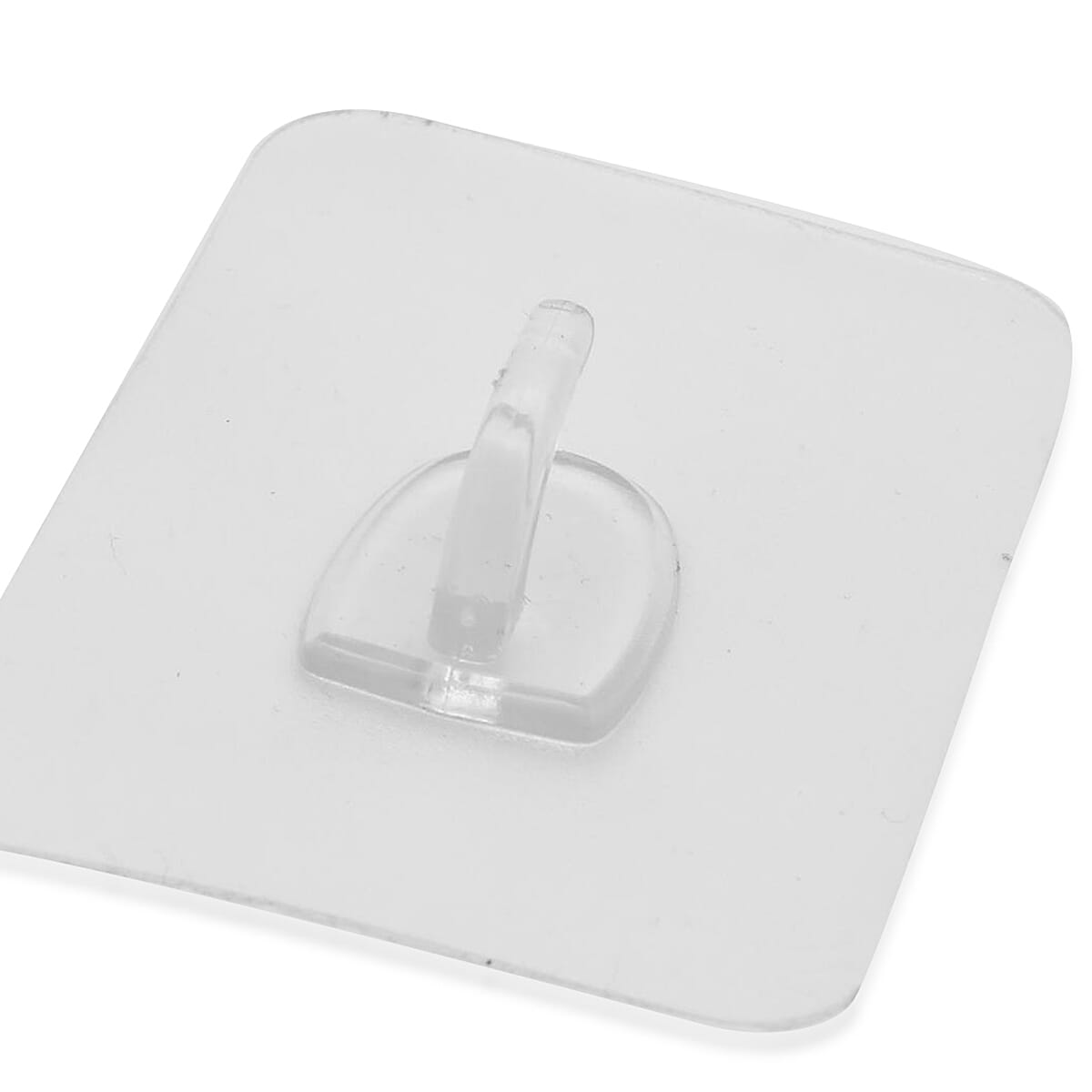 Pack of 10 Fully Transparent Magic Hooks (5 pieces-8x6 cms and 5 pieces-6x6 cms)