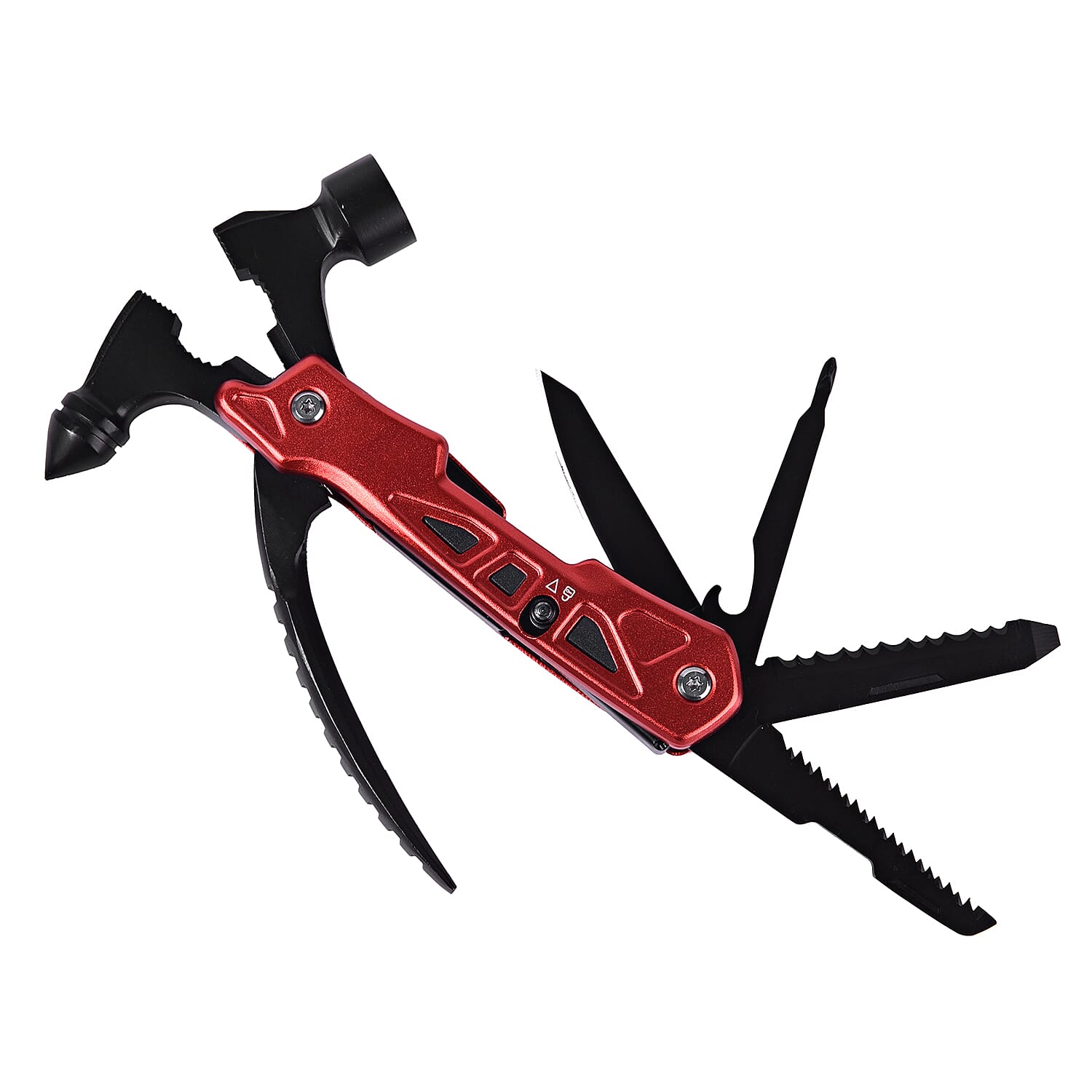 12 in 1 Multifunction Tools with Safety Lock in Red