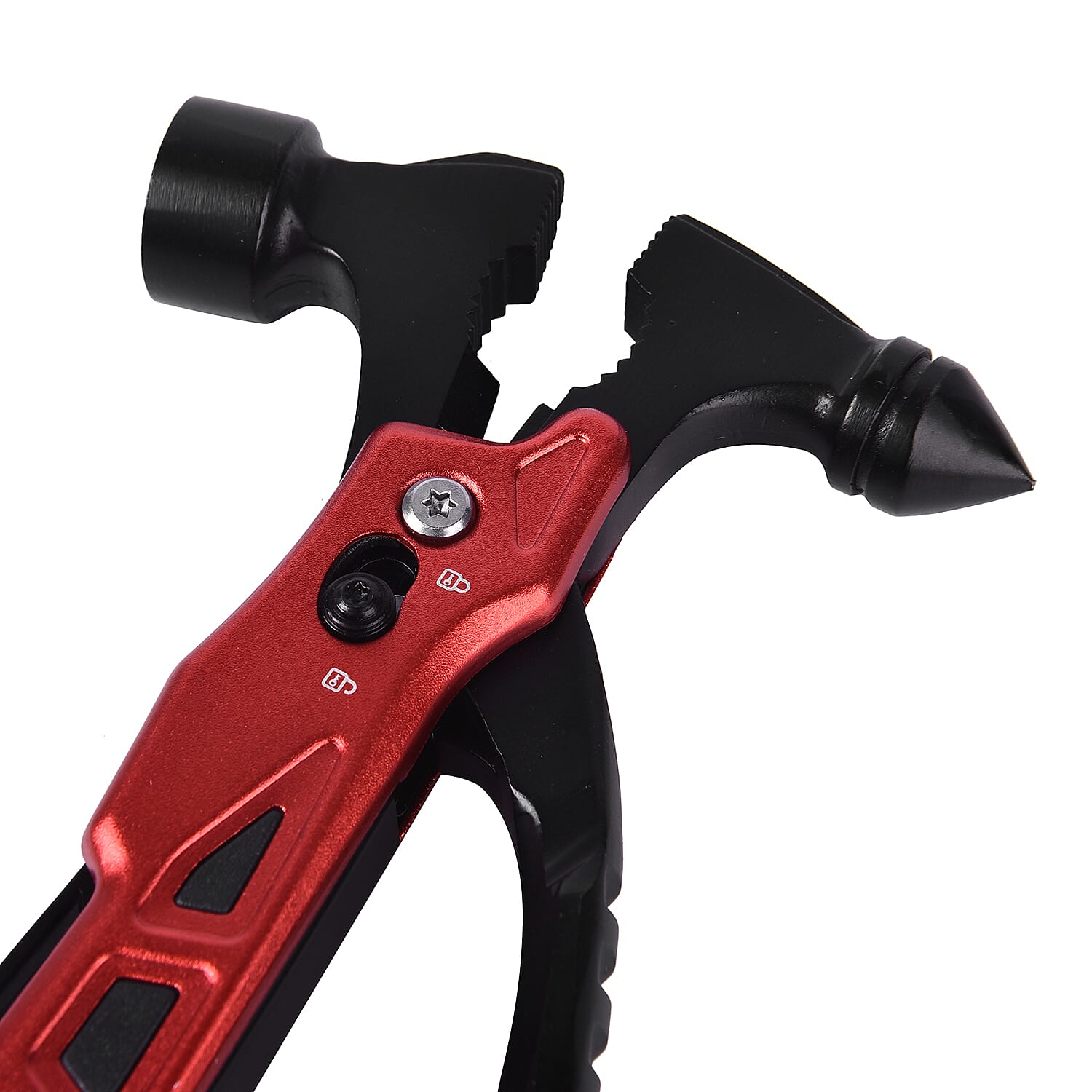 12 in 1 Multifunction Tools with Safety Lock in Red
