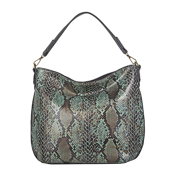 Bulaggi Collection - Protea Snake Print Hobo Shoulder Bag (Size ...