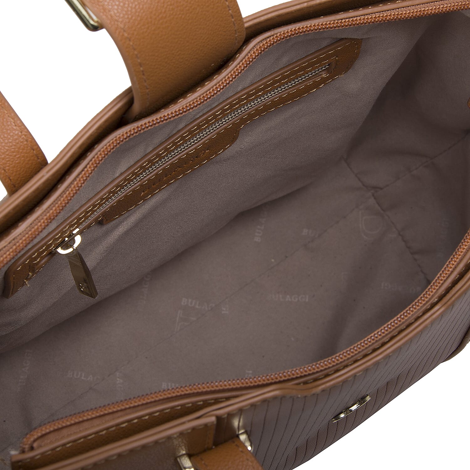 Bulaggi Collection - Delphinium Shopping Bag with Buckle (Size 40-30x26x13cm) - Camel