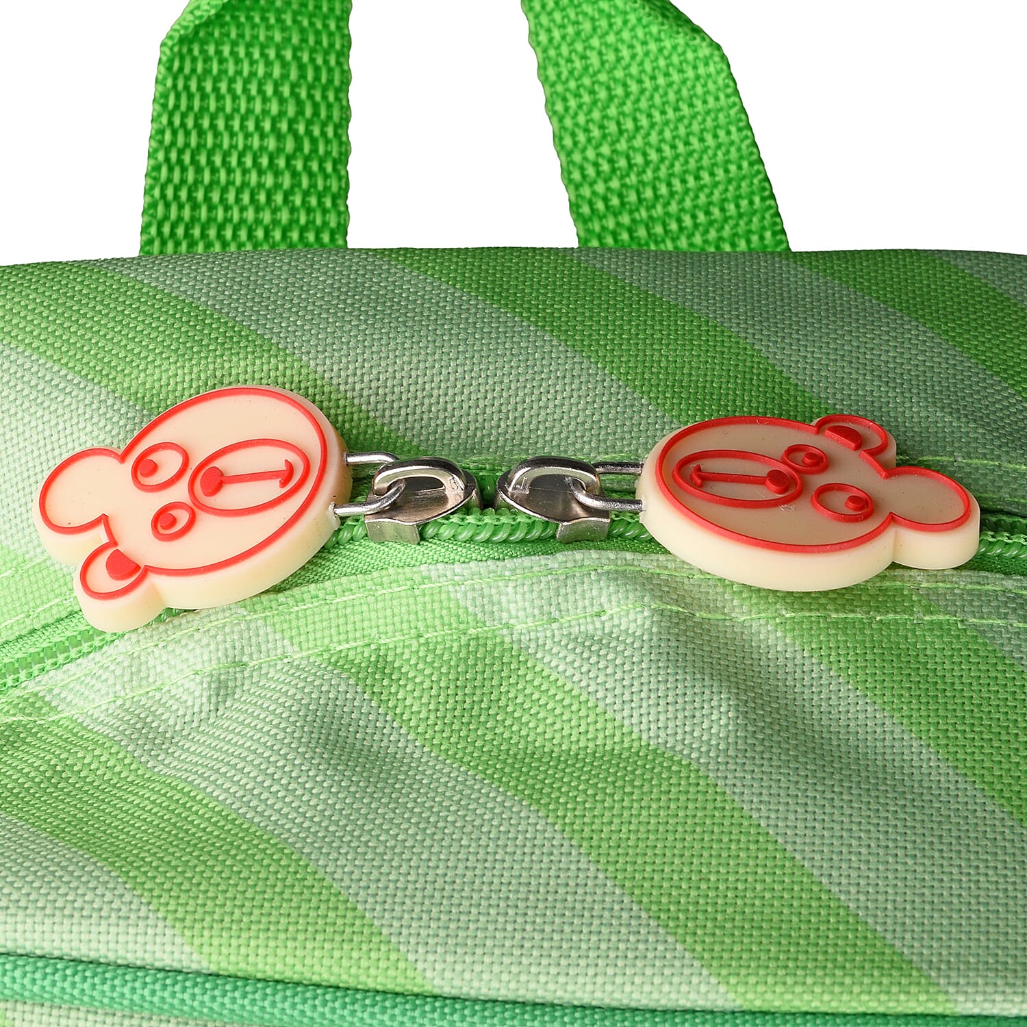 Kooshi Kids Backpack with Removable Travel Cushion - Monty the Monkey (Size 35x25x11 Cm) - Light Brown and Green