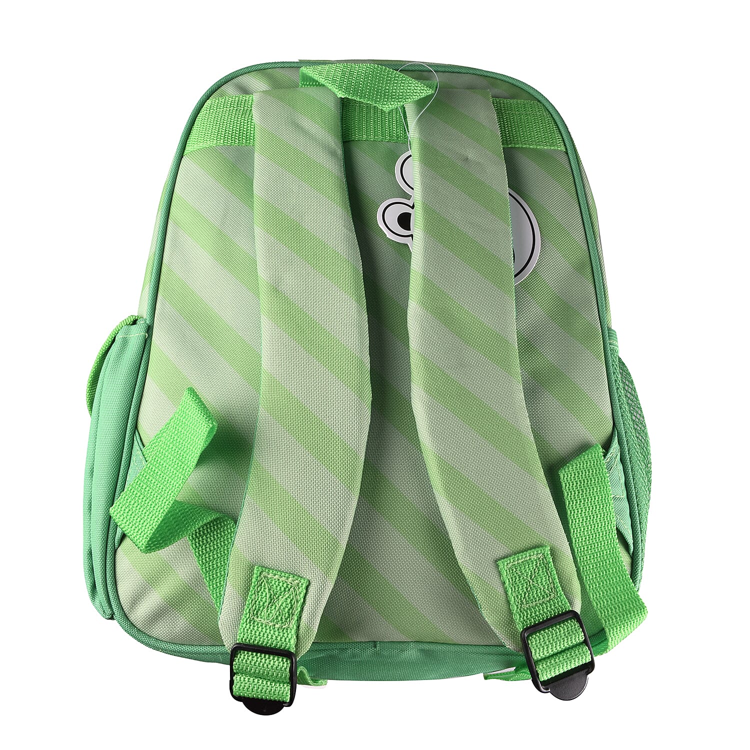 Kooshi Kids Backpack with Removable Travel Cushion - Monty the Monkey (Size 35x25x11 Cm) - Light Brown and Green