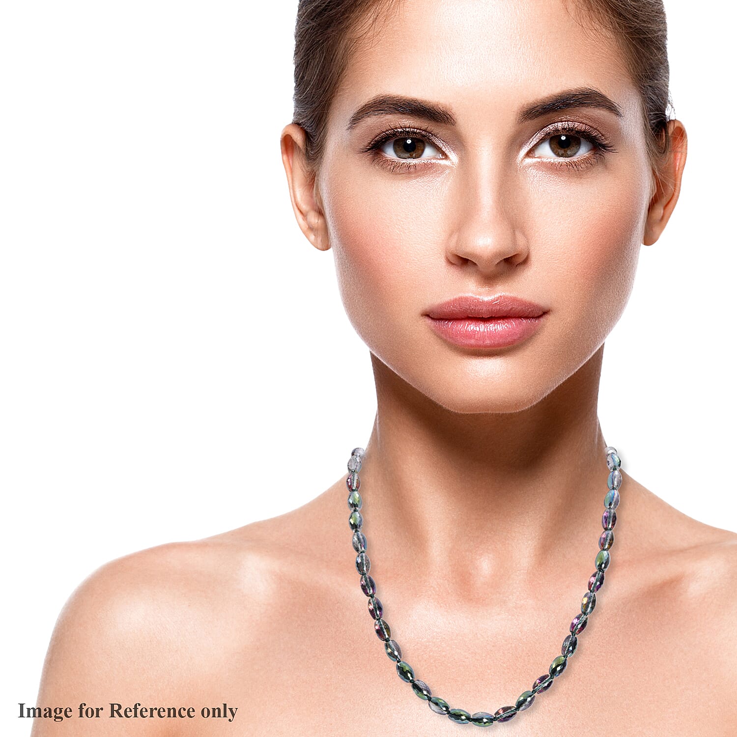 Simulated Mystic Topaz Necklace (Size 30)