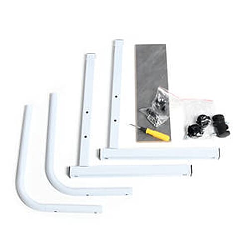 Movable and Adjustable Height Table with Wheels in Wood Colour