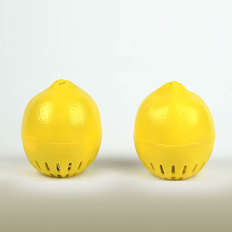 Set of 2 - HomeSmart Lemon Shaped Refrigerator Deodorizer