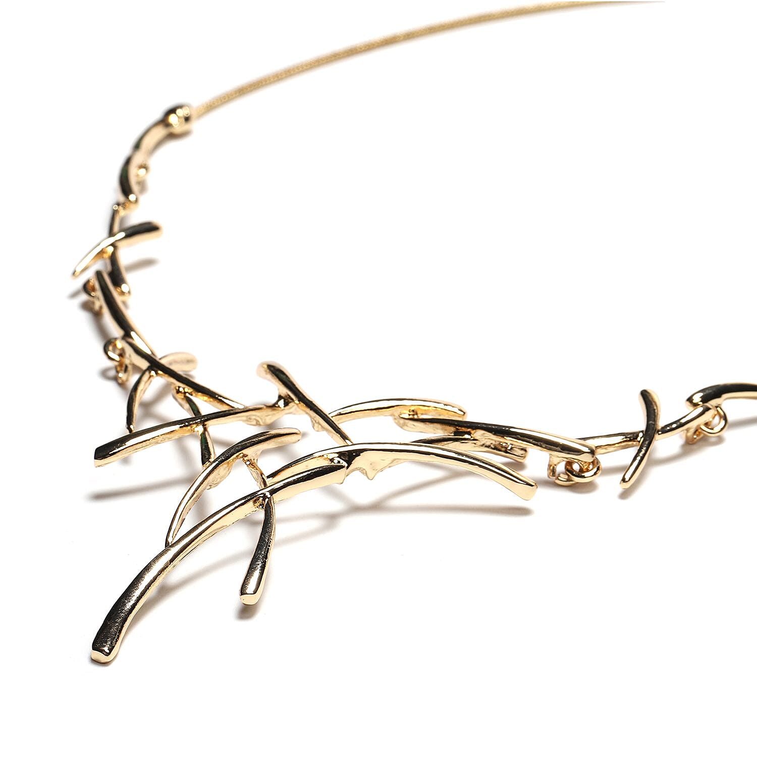 Designer Inspired Bird Nest Necklace (Size - 18) in Gold Plated