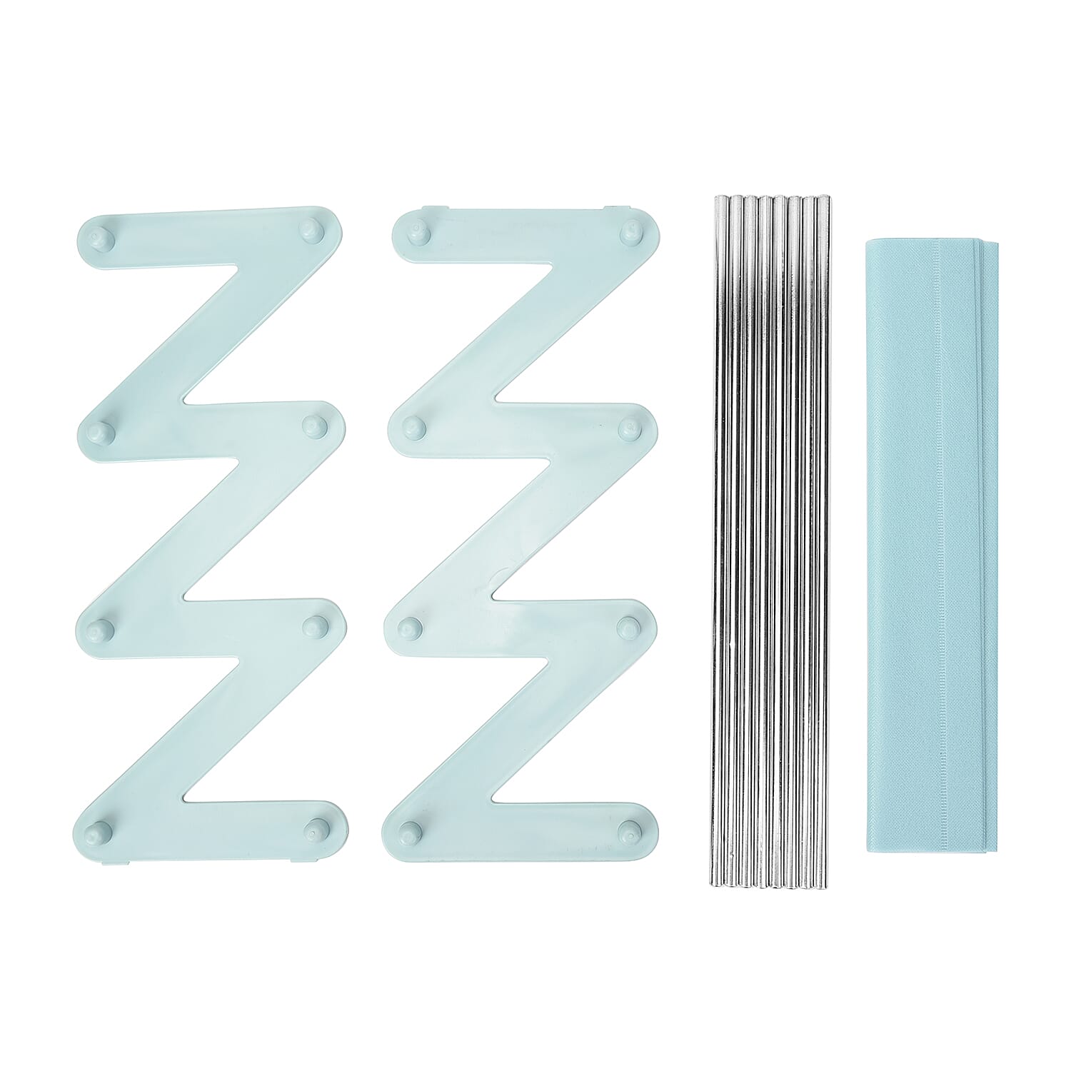 Durable and Portable Z-shaped Shoe Rack in Blue (Size 46x16x46 Cm)