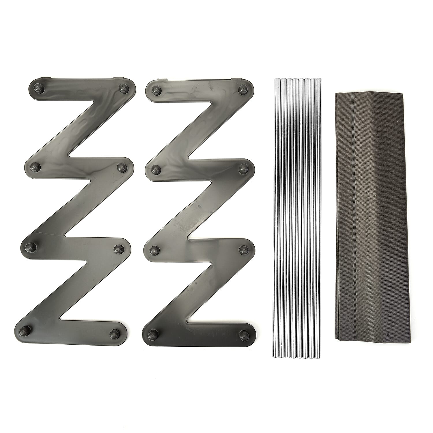 Durable and Portable Z-shaped Shoe Rack in Grey (Size 46x16x46 Cm)